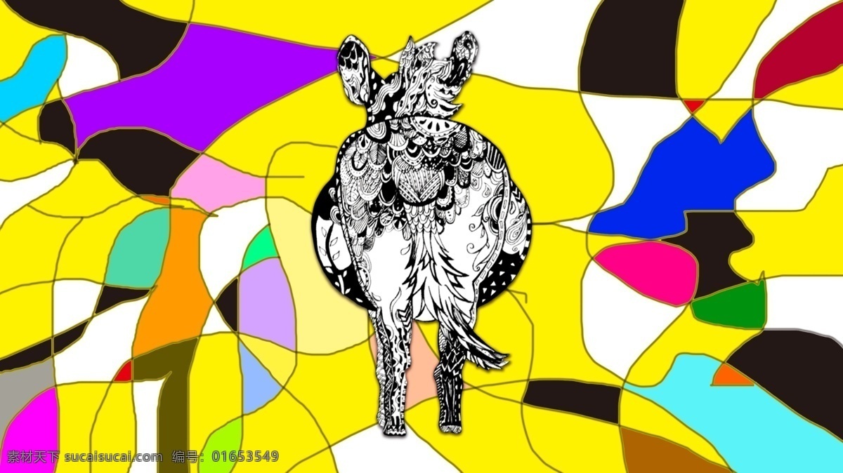 运动 魅力 色彩 彩色 时尚 插画 马 手绘 民族 个性 风采 朋友圈配图 手机壁纸 文章配图 微博配图 碳素笔 画画