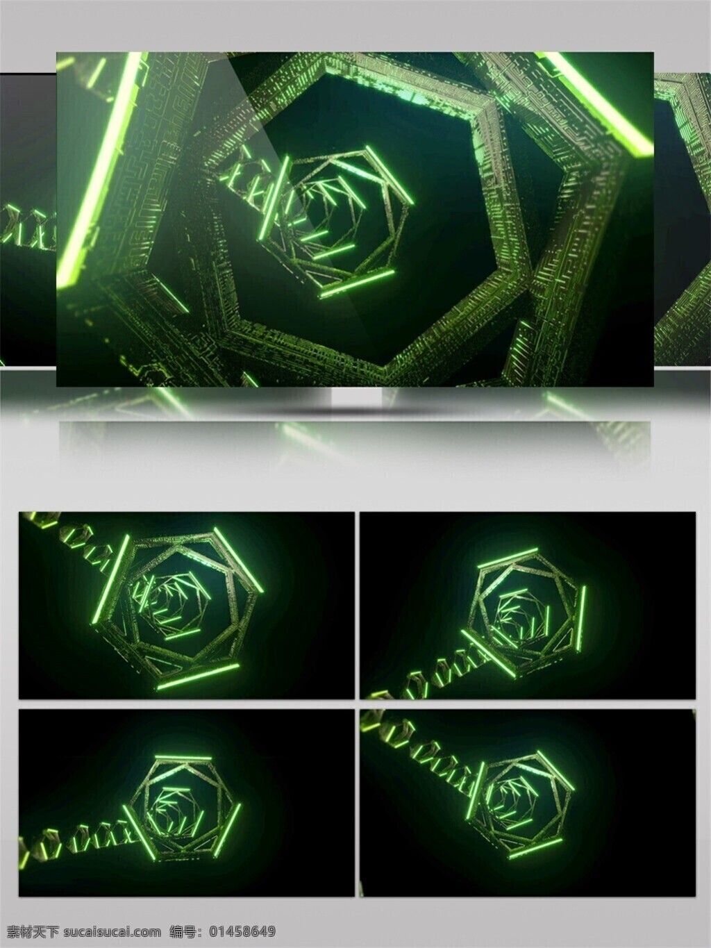 电脑屏幕保护 绿色 闪电 视觉享受 手机壁纸 星际 绿 光 隧道 动态 视频