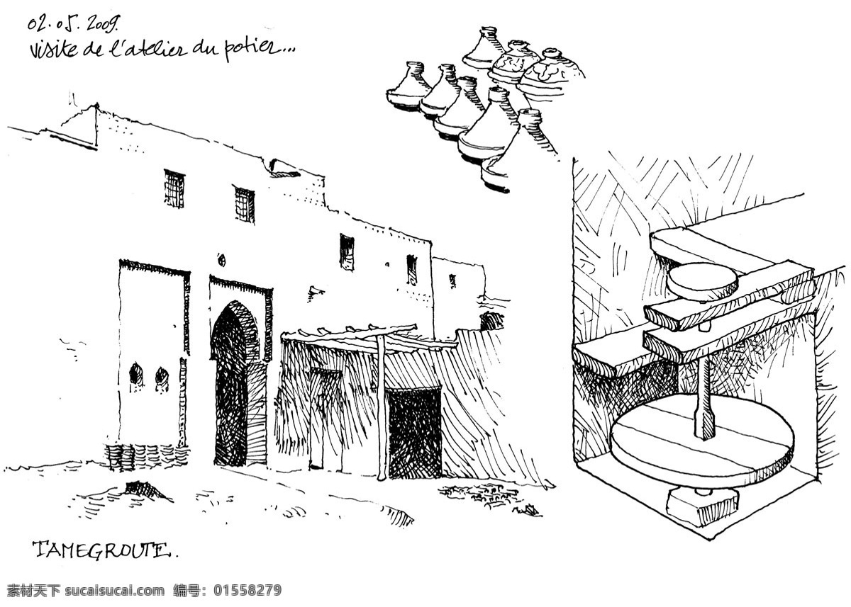 中式 古建筑 效果图 建筑 平面图 手绘图 图纸 城堡 建筑施工图 建筑平面图 欧式建筑 建筑效果图