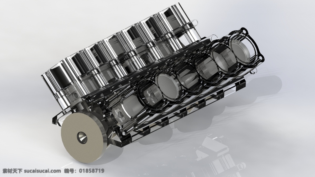 v12 引擎 机械设计 教育 3d模型素材 其他3d模型