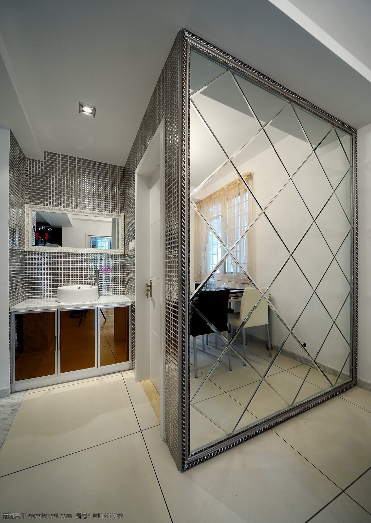 简约 风 室内设计 洗手间 镜子 效果图 现代 厨房 料理台 抽油烟机 壁柜 家装