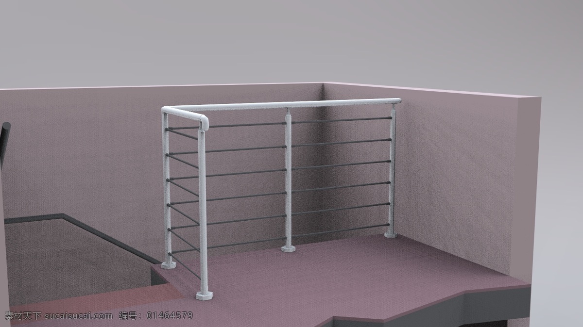 步行 梯 室内设计 3d模型素材 室内场景模型