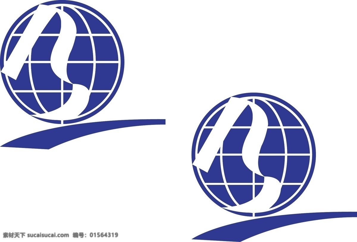 中国 品牌 领袖 联盟 标志 球体标志 字母标志 蓝色标志