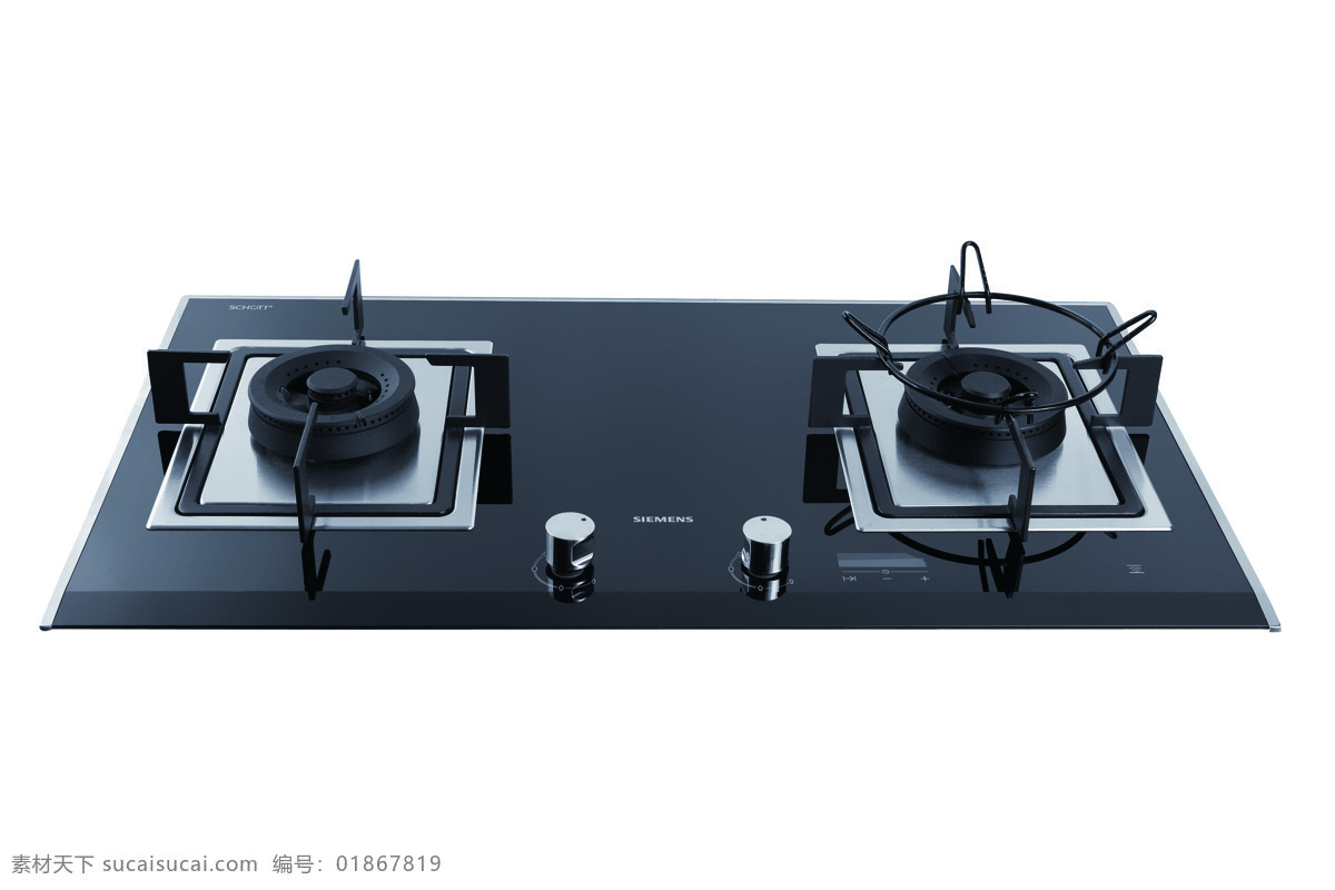 煤气灶 电子点火 双灶台 金属面板 黑色 不锈纲 厨房用品 数码家电 生活百科