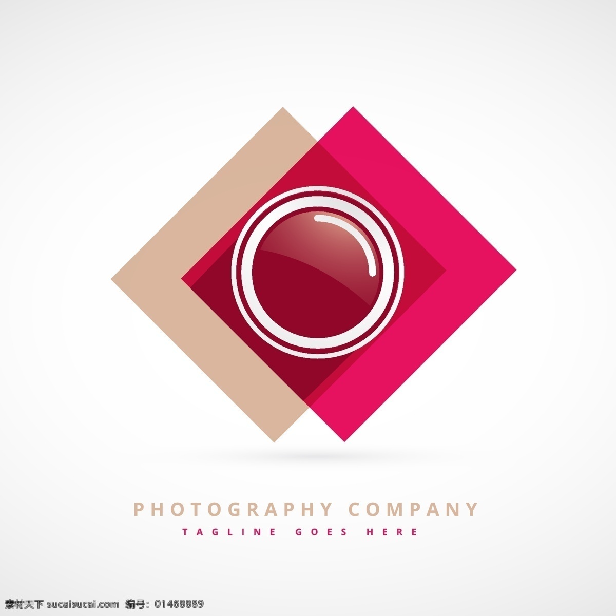 极 简 相机 概念 几何图形 logo 模板 抽象 简约 扁平化 logo模板
