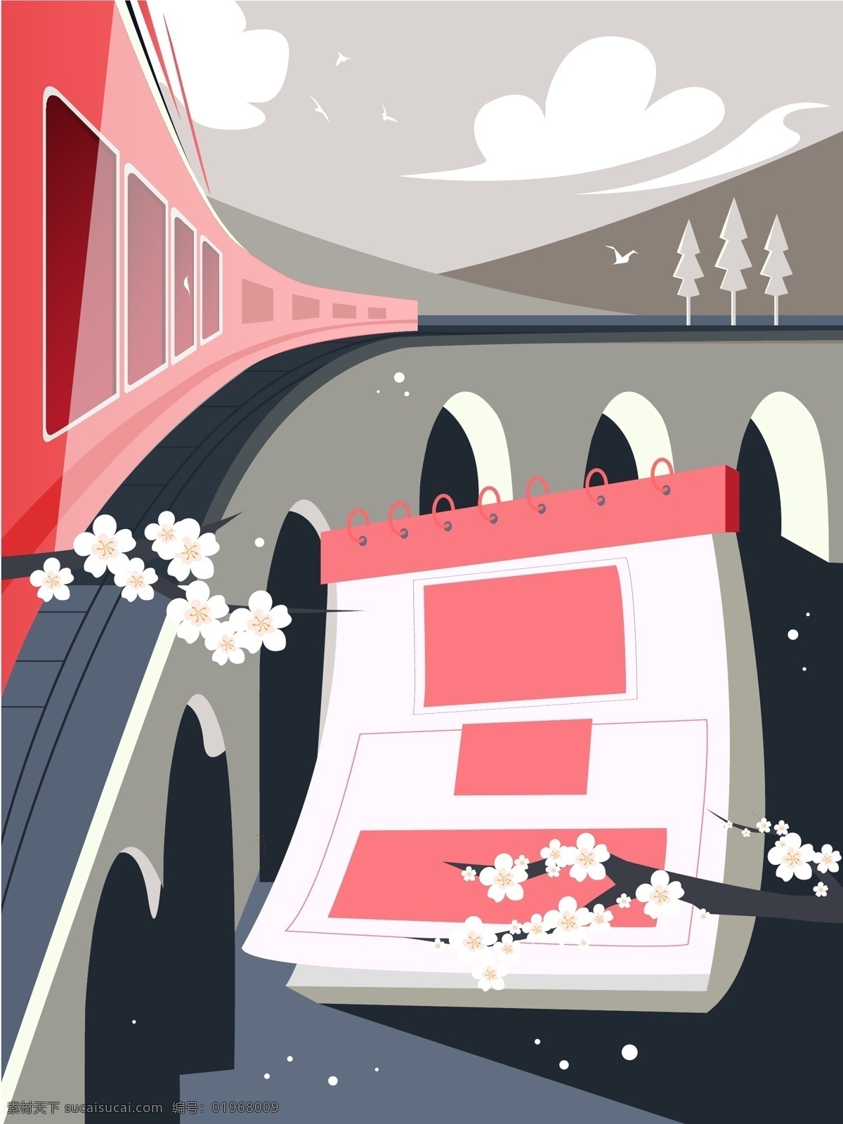 卡通 手绘 火车 买票 插画 背景 卡通背景 手绘背景 火车背景 买票背景 插画背景 回家过年 通用背景