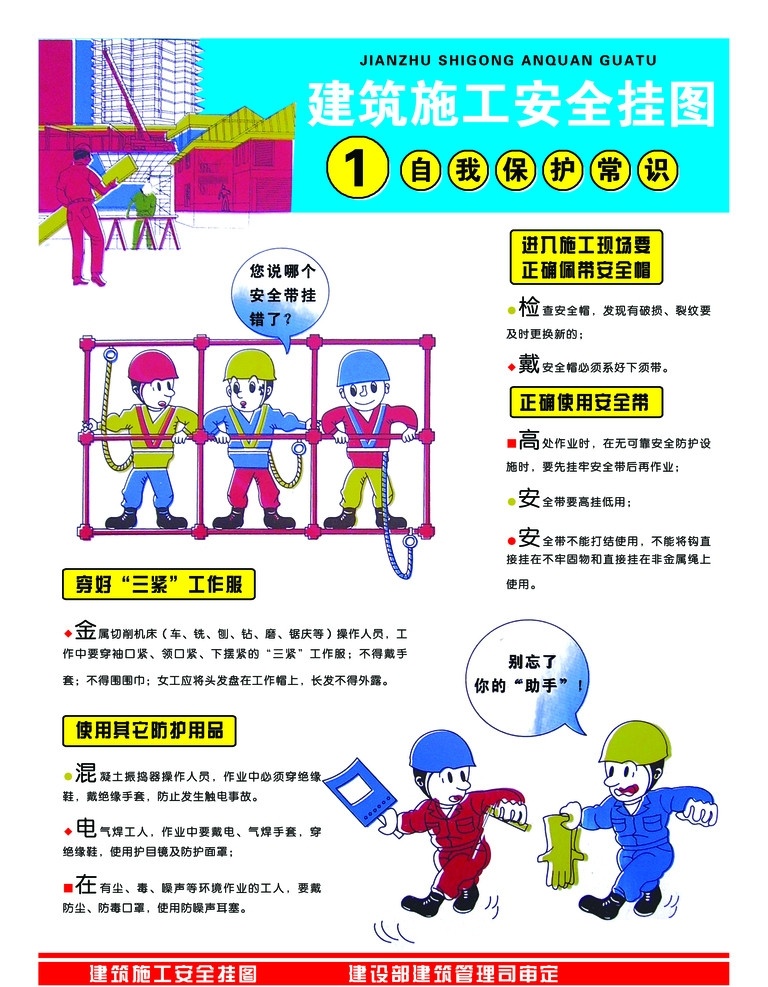 建筑施工 安全 挂图 建筑 施工 安全挂图 动漫挂图 展板模板 广告设计模板 源文件