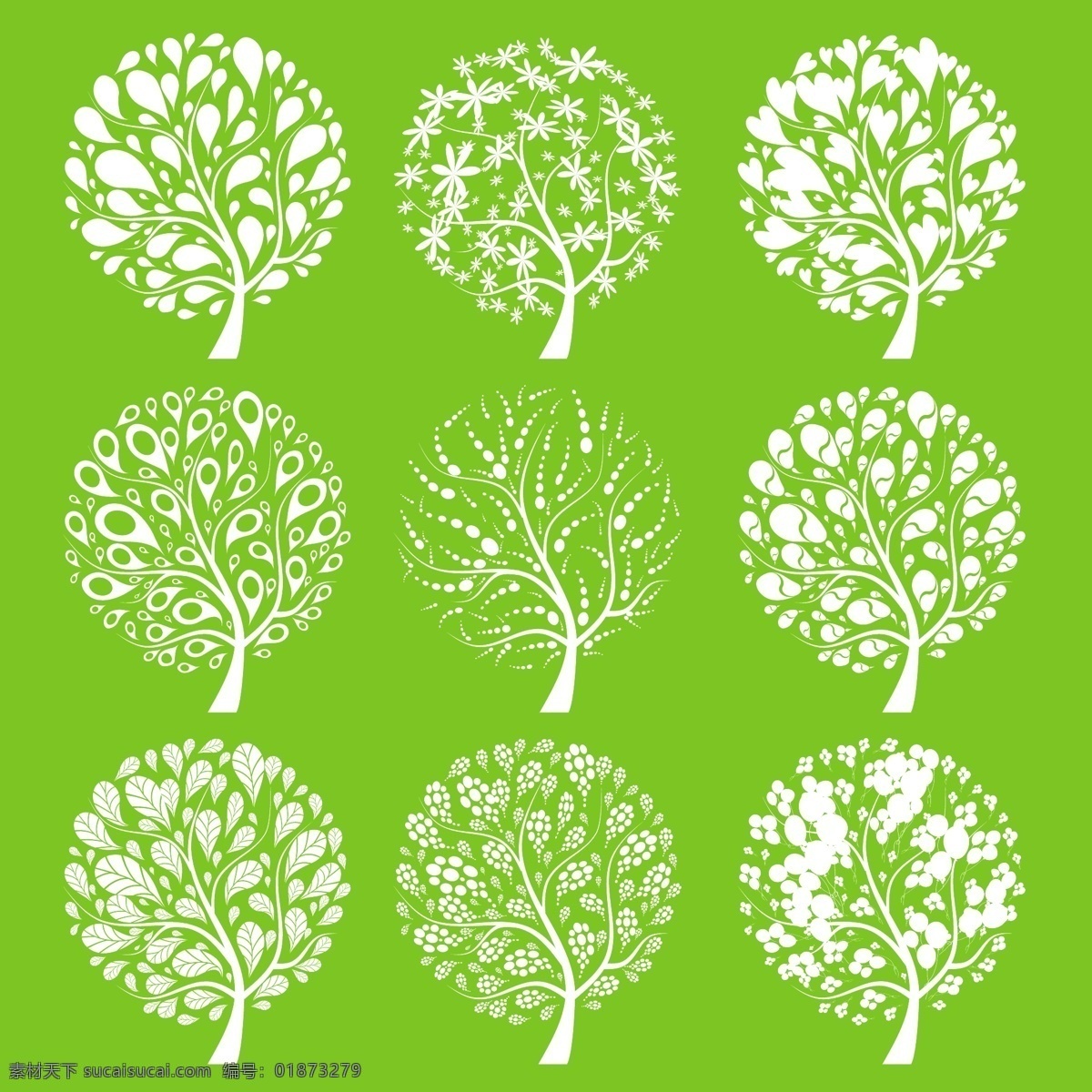 小树 树纹 简单树纹 叶子背景 树纹理 树 矢量树 简单树 树木树叶 生物世界 矢量