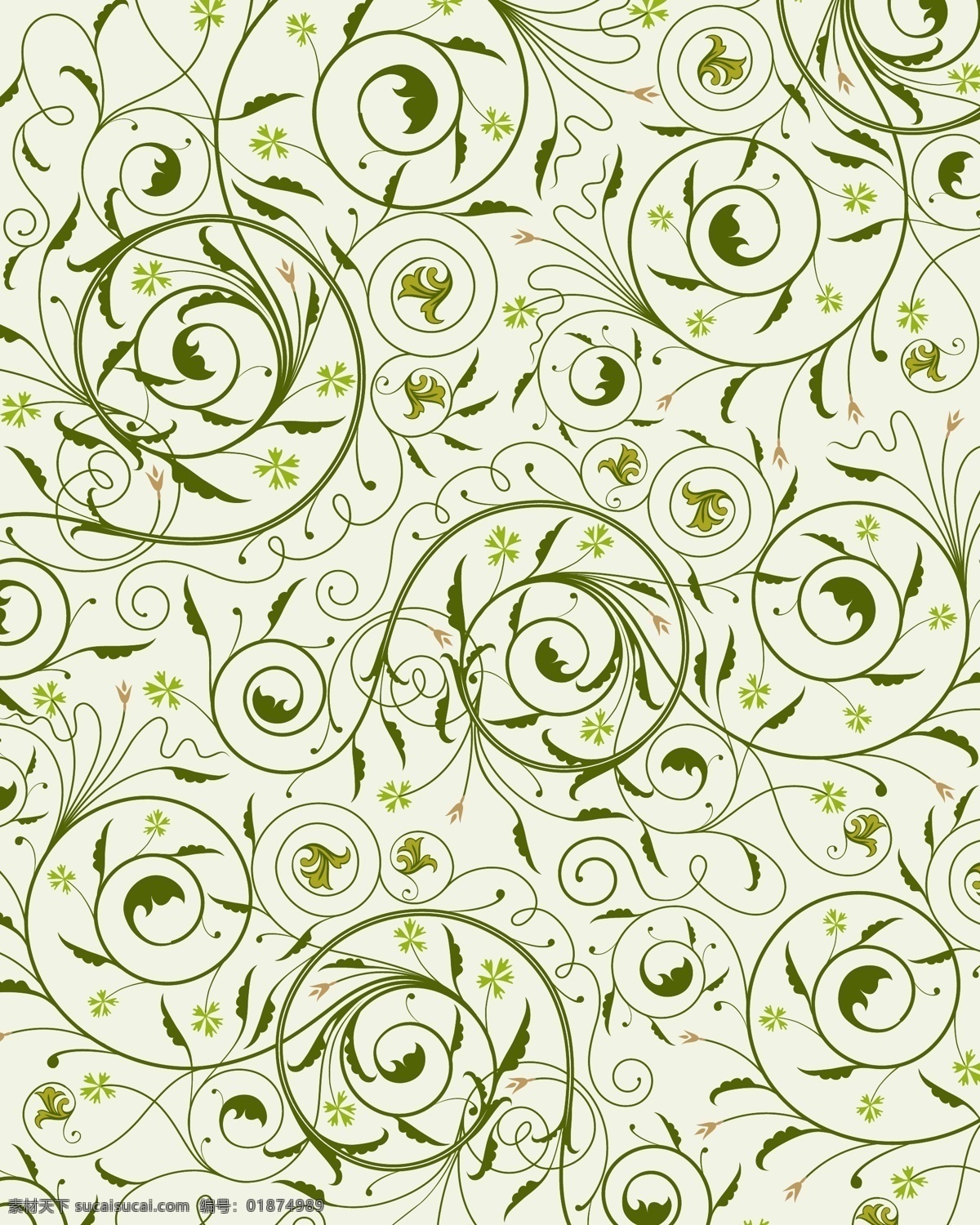 矢量 树枝 线条 时尚 连续 背景 花朵 花纹 可爱 矢量花纹 矢量素材 矢量图 花纹花边