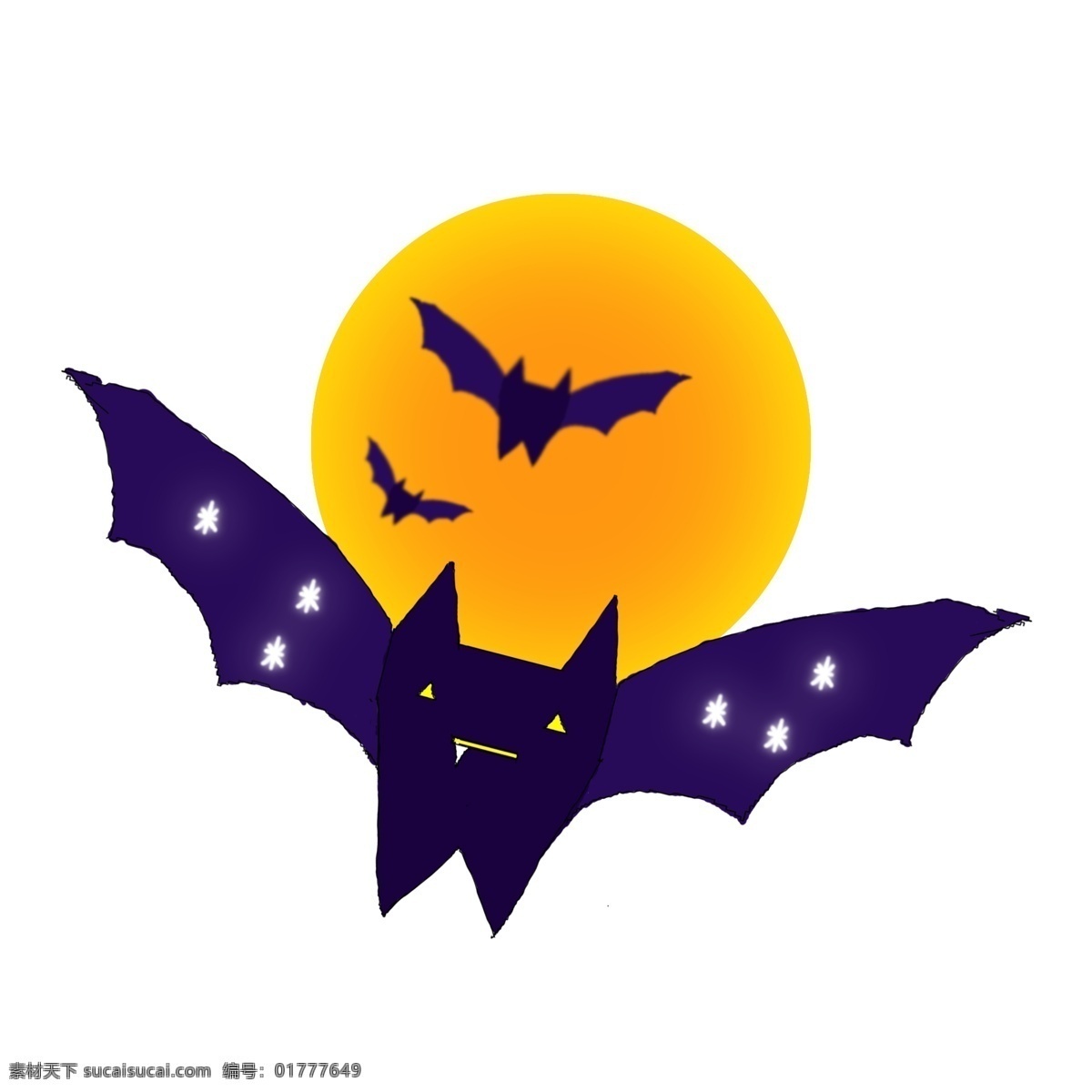 万圣 夜 蝙蝠 月亮 商用 元素 万圣节 万圣之夜 星星