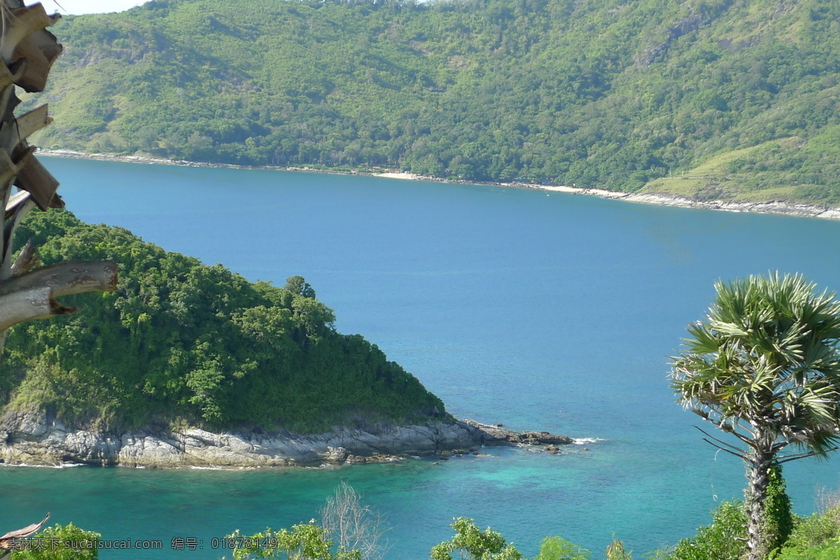 登高 看 海景 海面 自然风景 自然景观 登高看海景 群岛 普吉岛风景 风景 生活 旅游餐饮