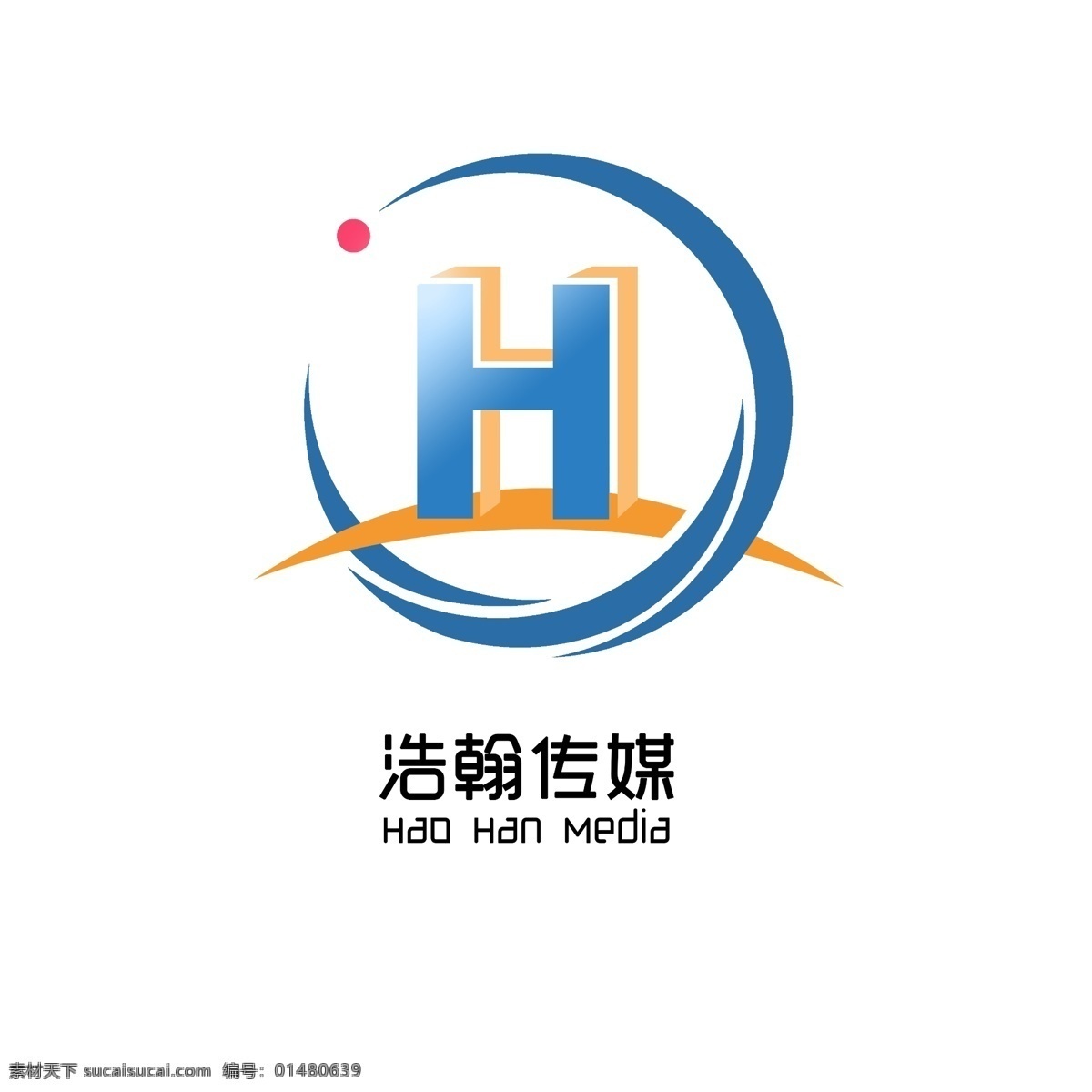 原创 传媒 h 字母 logo 绝对原创 白色