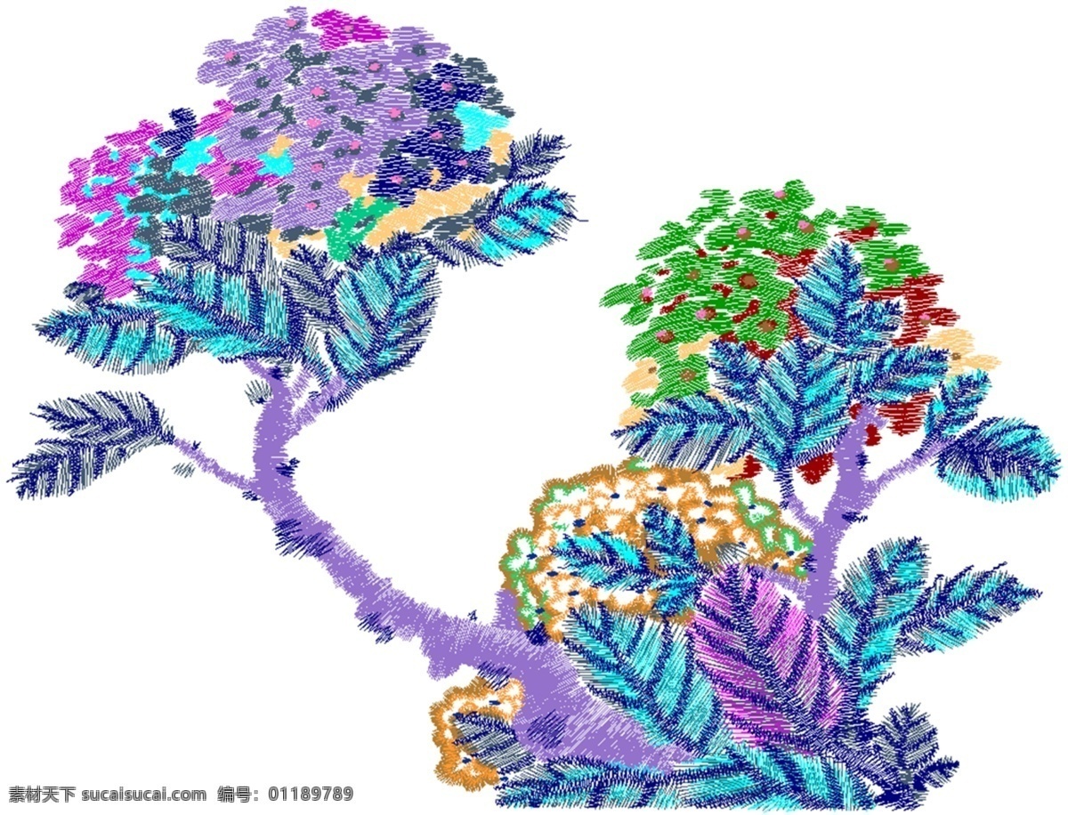 绣花 刺绣 绣球花 植物 花卉 花草 图案 bmp