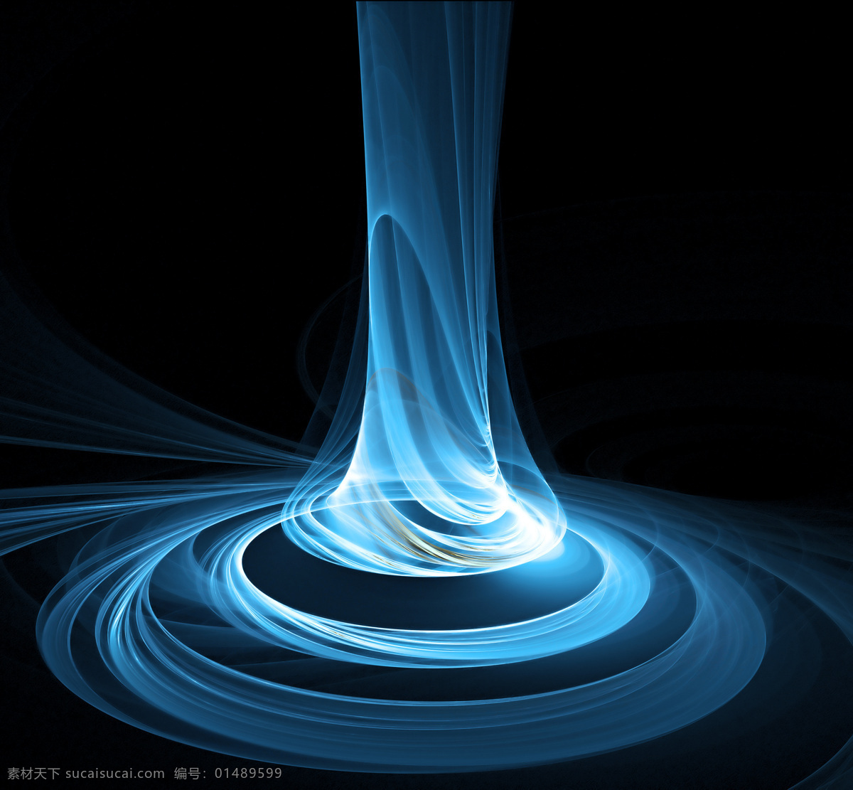 蓝色漩涡 光束 蓝色 漩涡 宇宙 圆柱 科技 背景底纹 底纹边框