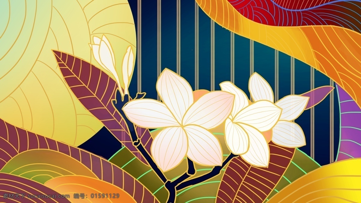 创意 彩色 花卉 展板 背景 鲜花背景 彩色背景 植物背景 通用背景 文艺典雅背景