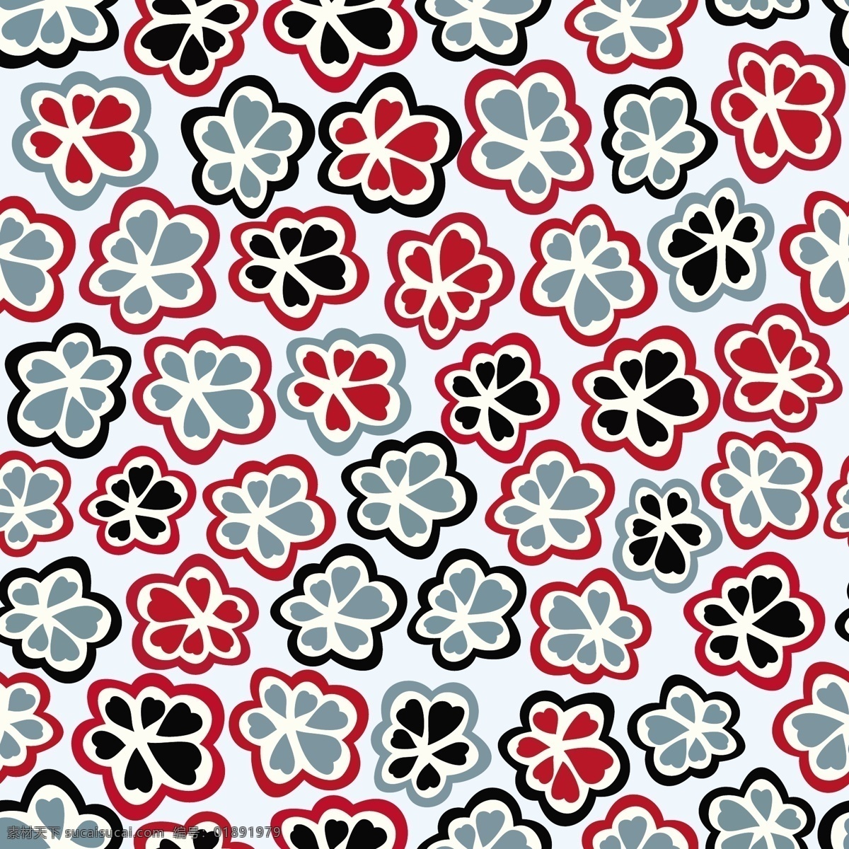 无缝 花卉 图案 纹理 雏 菊花 矢量图 花纹花边
