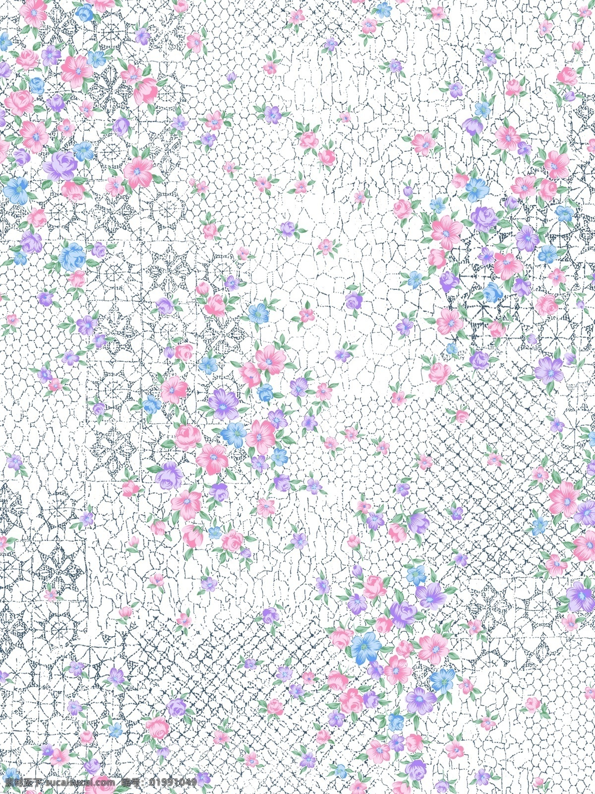 小碎花 花朵 花型 花 粉色小花 蓝色 紫色 底纹边框 花边花纹