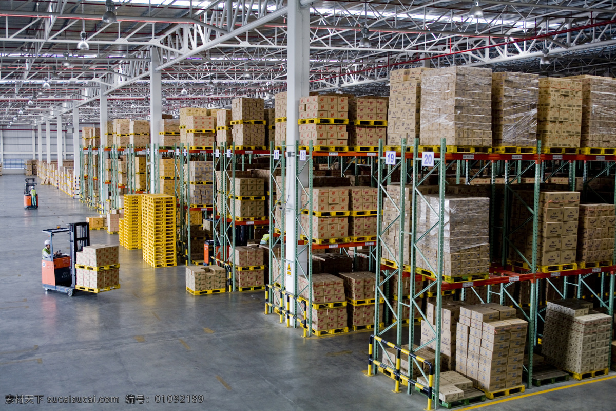 大型 仓库 货架 货箱 物品 箱子 纸箱 货物物流 其他类别 生活百科