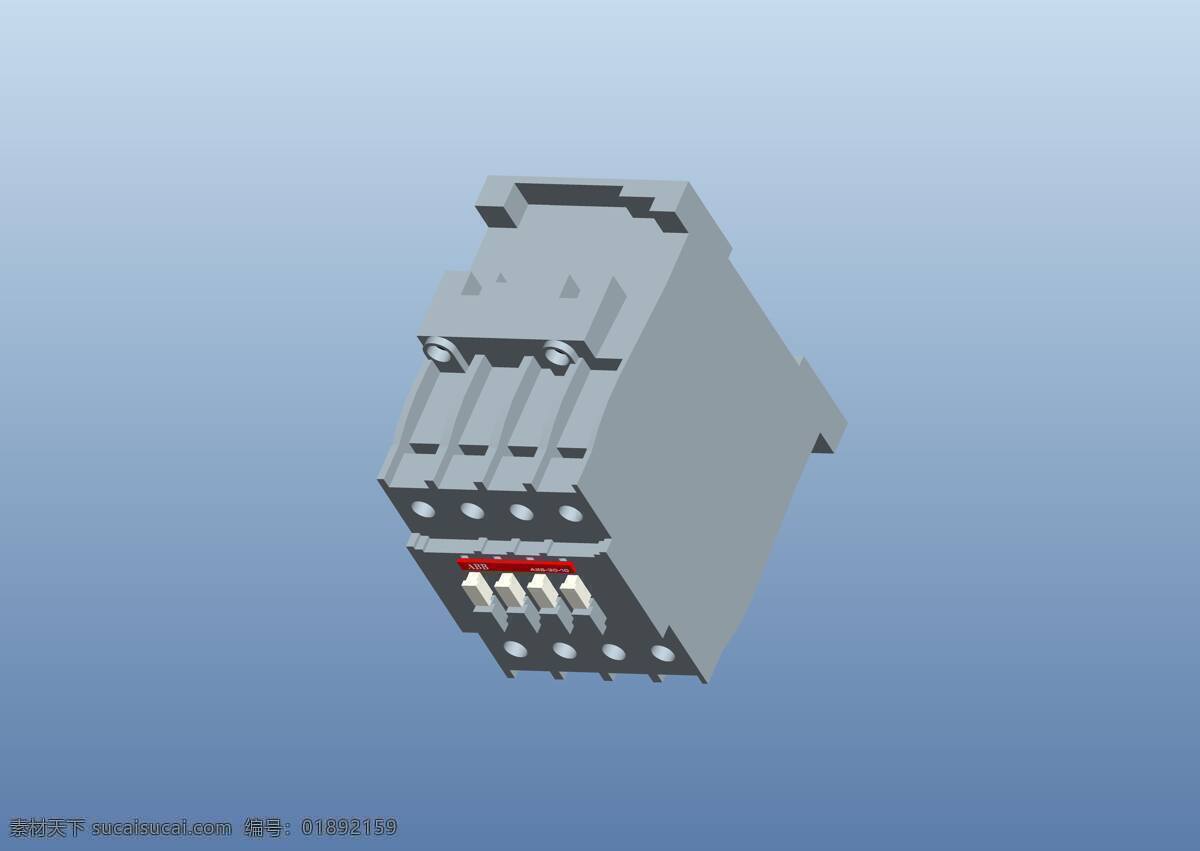 a263010 接触器 abb 电气 工业设计 机械设计 3d模型素材 其他3d模型