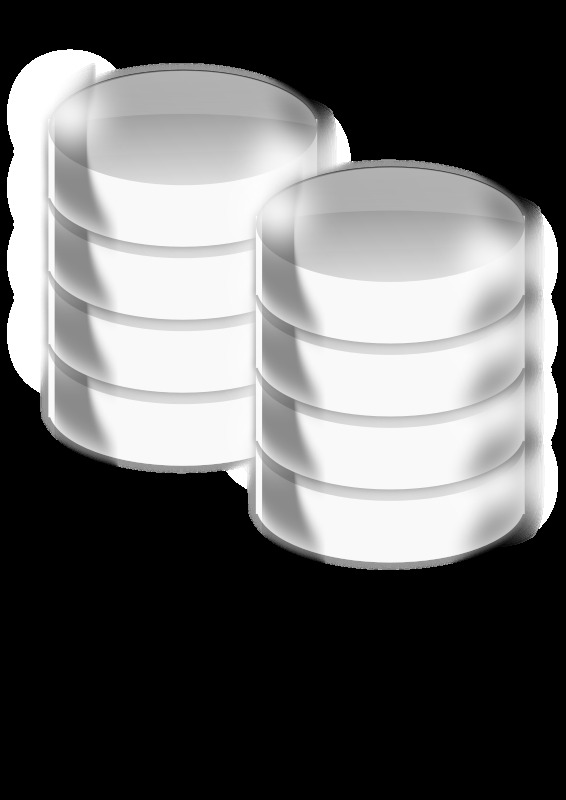 数据库 管理系统 玻璃 服务器 光盘 盘 片 塔 丸 银 圆形的 明确的 硬盘驱动器 闪亮的 插画集