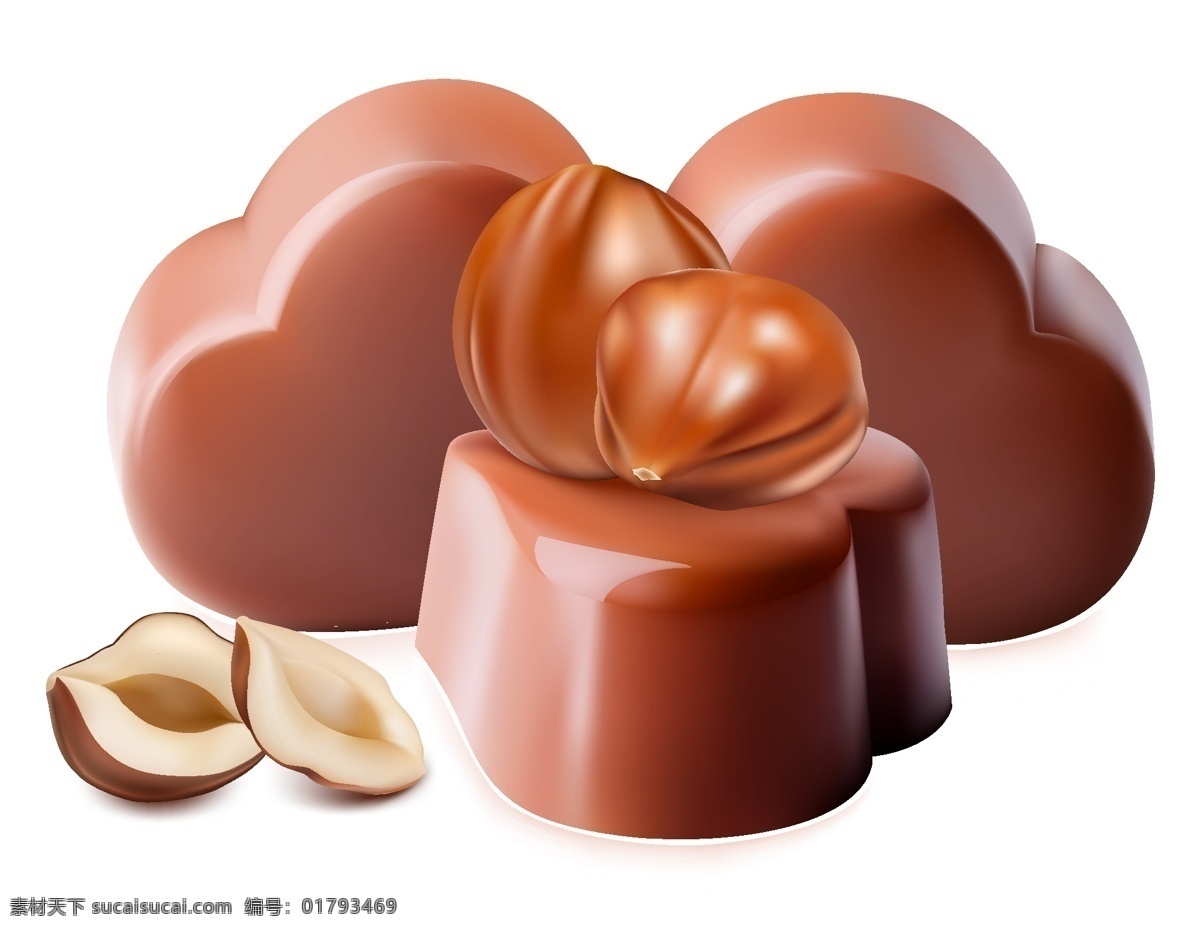 巧克力 糖果 矢量 素材图片 psd源文件 餐饮素材