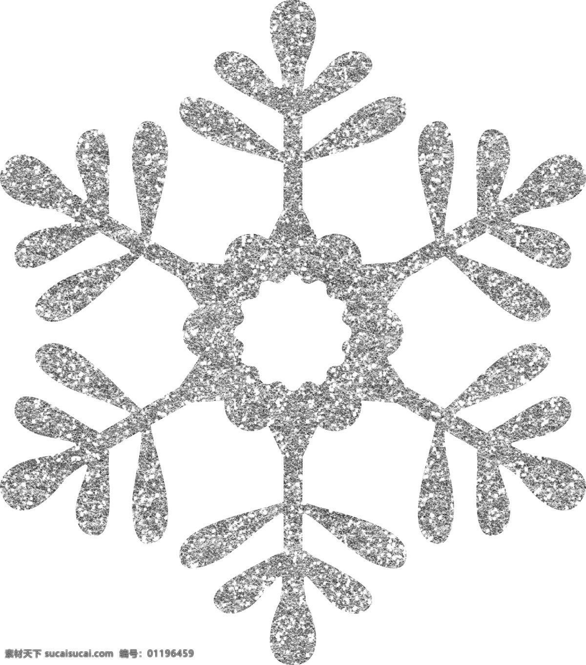 银色 圣诞节 圣诞 雪花 元素 图案 装饰 圣诞图案 元素图案 装饰图案