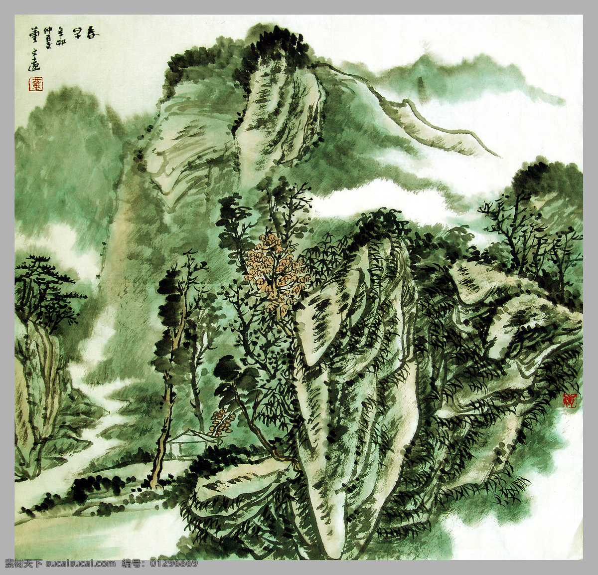 风景 装饰 国画 水墨画 名画 水墨花卉植物 中国画 绘画艺术 装饰画 挂画 书画文字 文化艺术