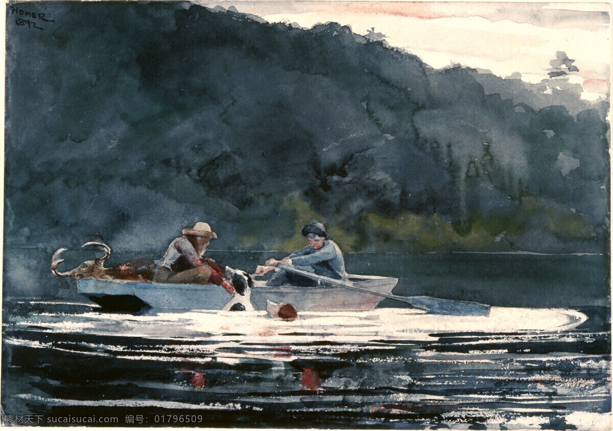 温斯 洛 霍默 水彩画 温斯洛霍默 美国 水彩 美术 绘画 绘画书法 文化艺术