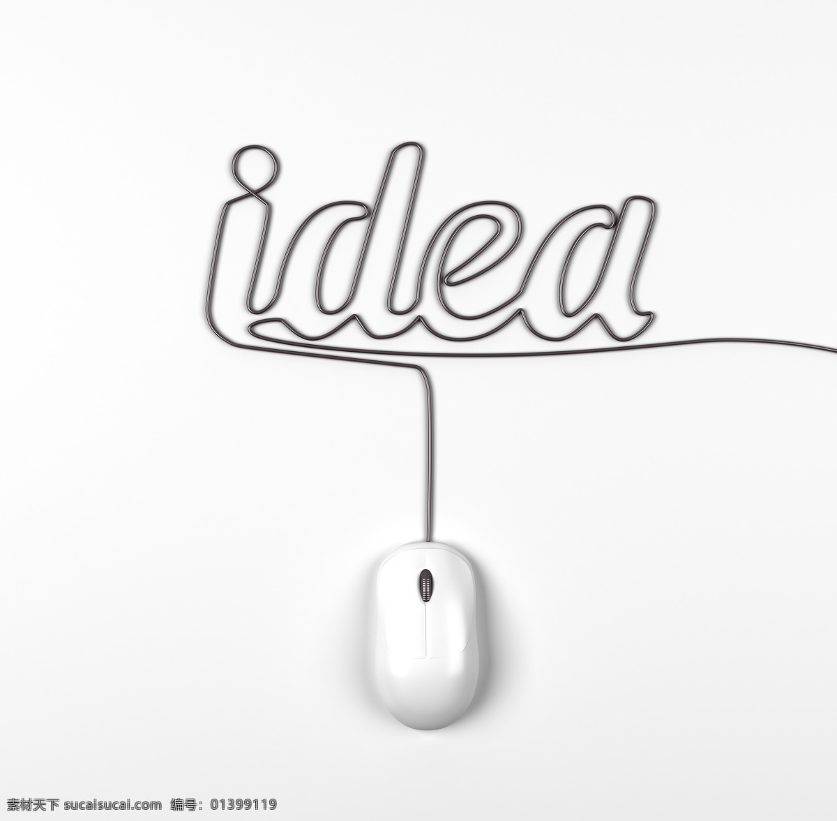 白色 创意 鼠标 idea 字符 白色鼠标 创意字符 英文字母 电子设备 高清图片