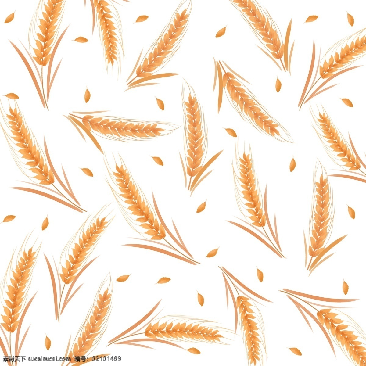 创意 小清 新手 绘 风 小麦 装饰 图案 小清新 手绘风 装饰图案 丰收 麦穗 芒种 金色的麦穗 纹理 背景 二十四节气