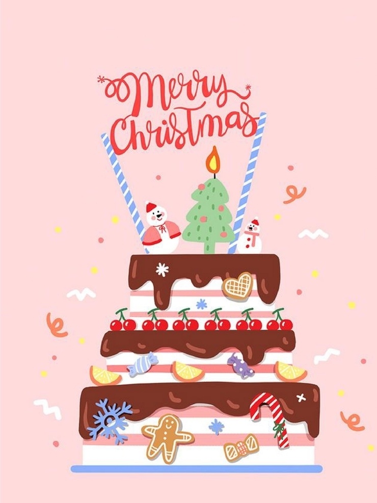 巧克力 蛋糕 圣诞节 海报 元素 背景 插画 底纹边框 背景底纹