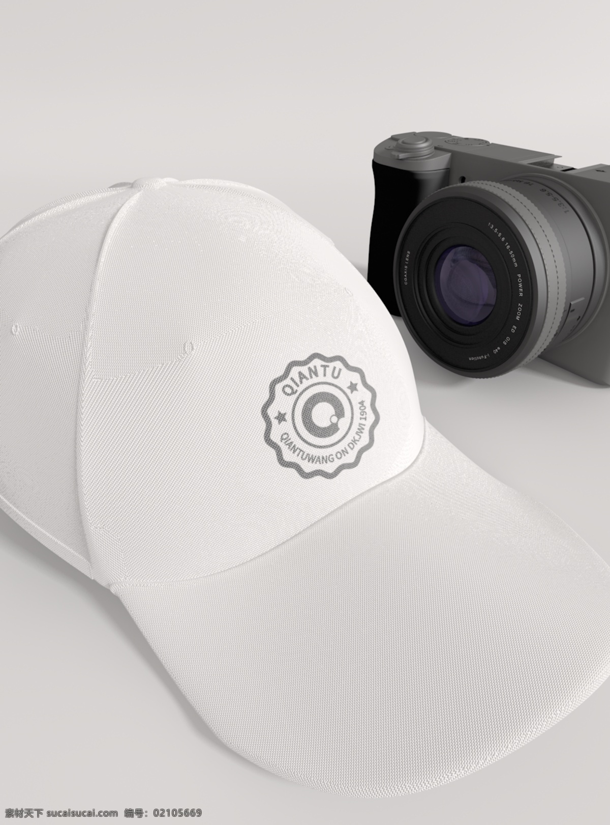 原创 模型 白色 帽子 logo 样机 鸭舌帽 mockup 智能图层 一键贴图 服饰 服饰样机