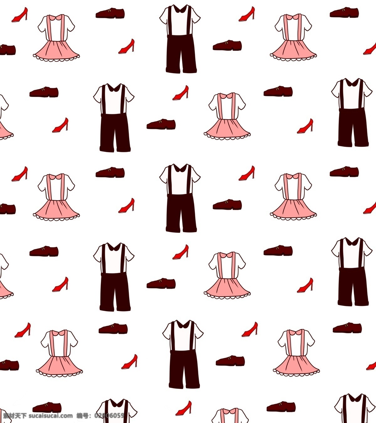 衣服 底纹 手绘 插画 衣服底纹 裙子底纹 礼服底纹 创创意底纹 底纹装饰 底纹插画 鞋子底纹