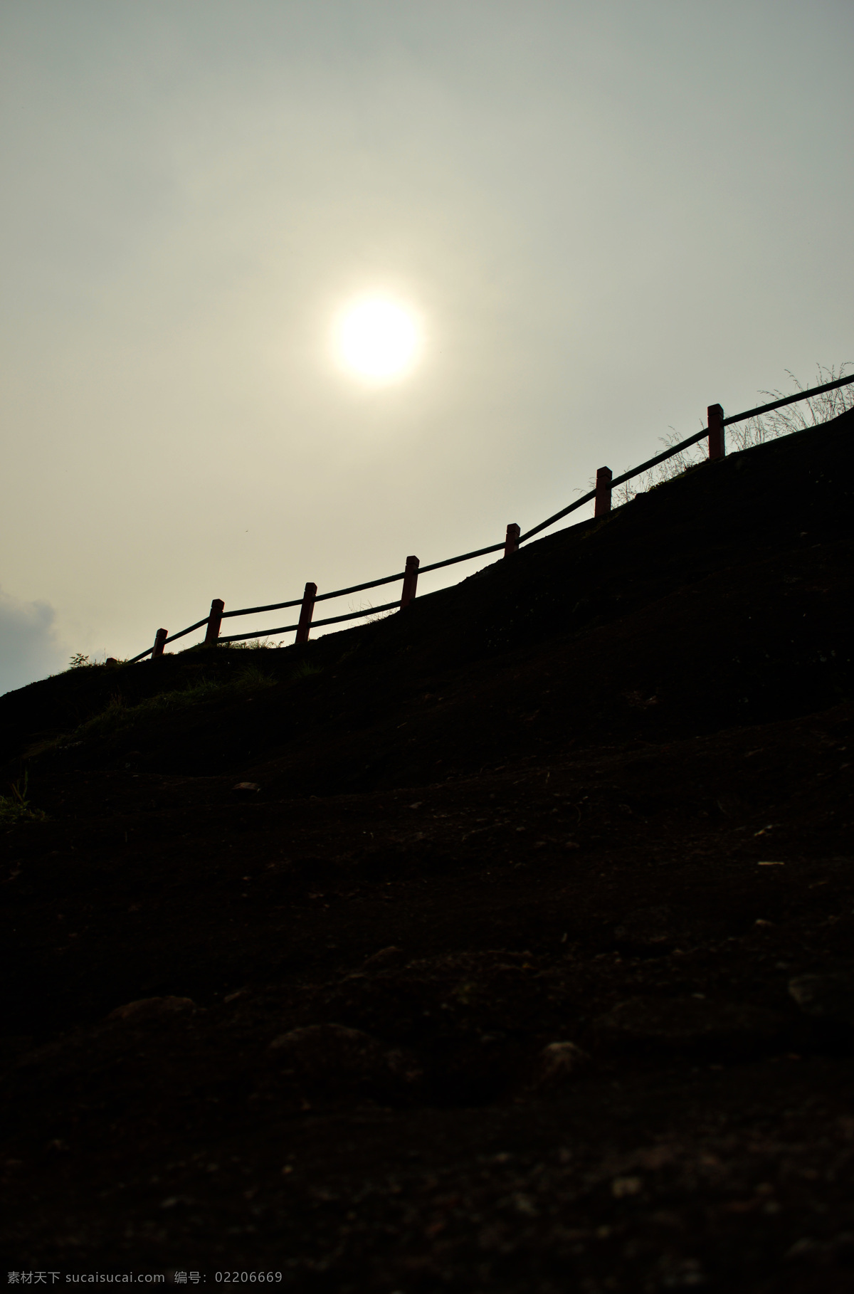 剪影 太阳 午后 武夷山 小山坡 自然风景 自然景观 psd源文件