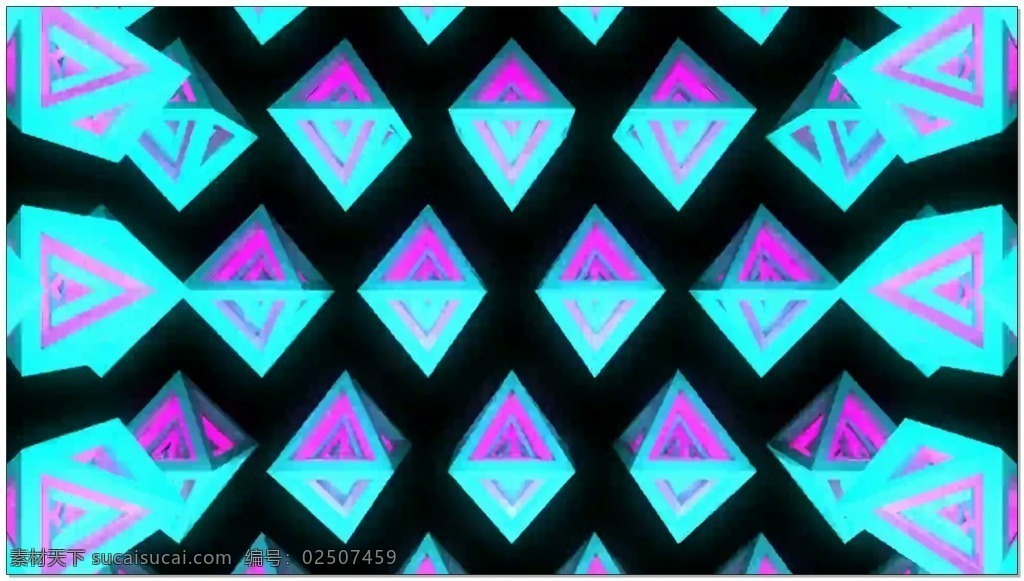 旋转 灯光 立方体 视频 青色 密集 排序规则 视频素材 动态视频素材