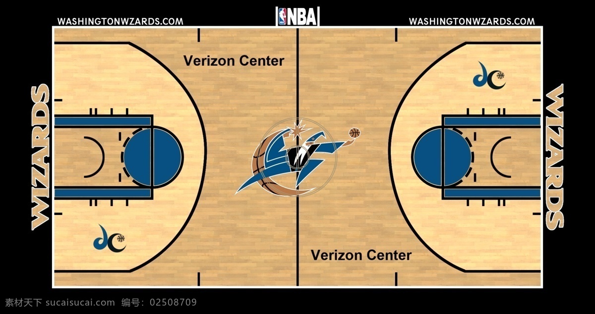 奇才队 主场 地板 nba 分层 源文件