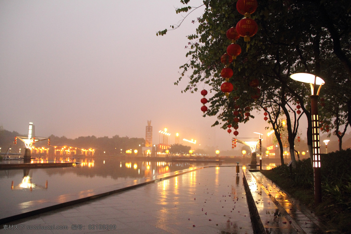 灯光 风景 公园 公园风景 建筑园林 树木 夜景 千 灯 湖 千灯湖公园 自然风景 公园夜景 公园一角 园林建筑 家居装饰素材 灯饰素材