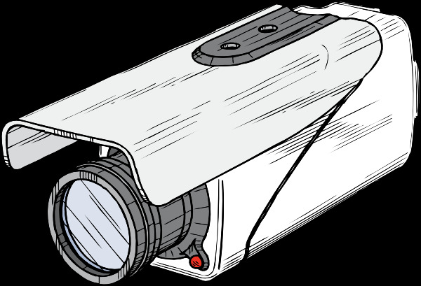 监控 摄像机 剪辑 艺术 安全摄像机 自动 白色