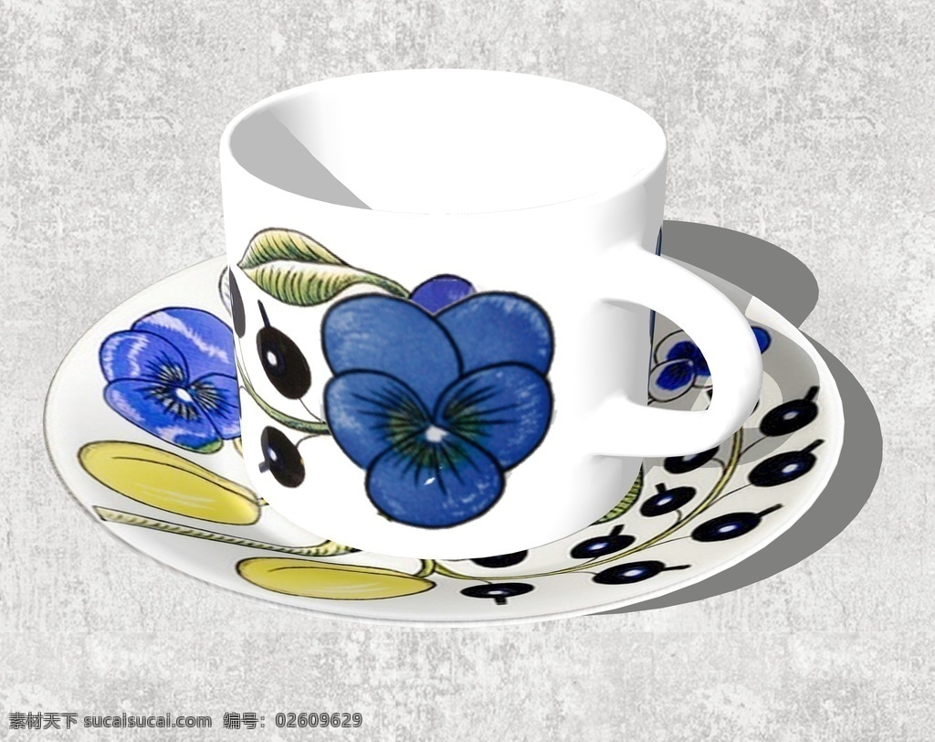 咖啡杯摆件 咖啡杯 咖啡 休闲时光 下午茶 摆件 室内摆件 陈设艺术 草图大师 草图大师模型 饰品摆件 环境设计 景观设计 skp