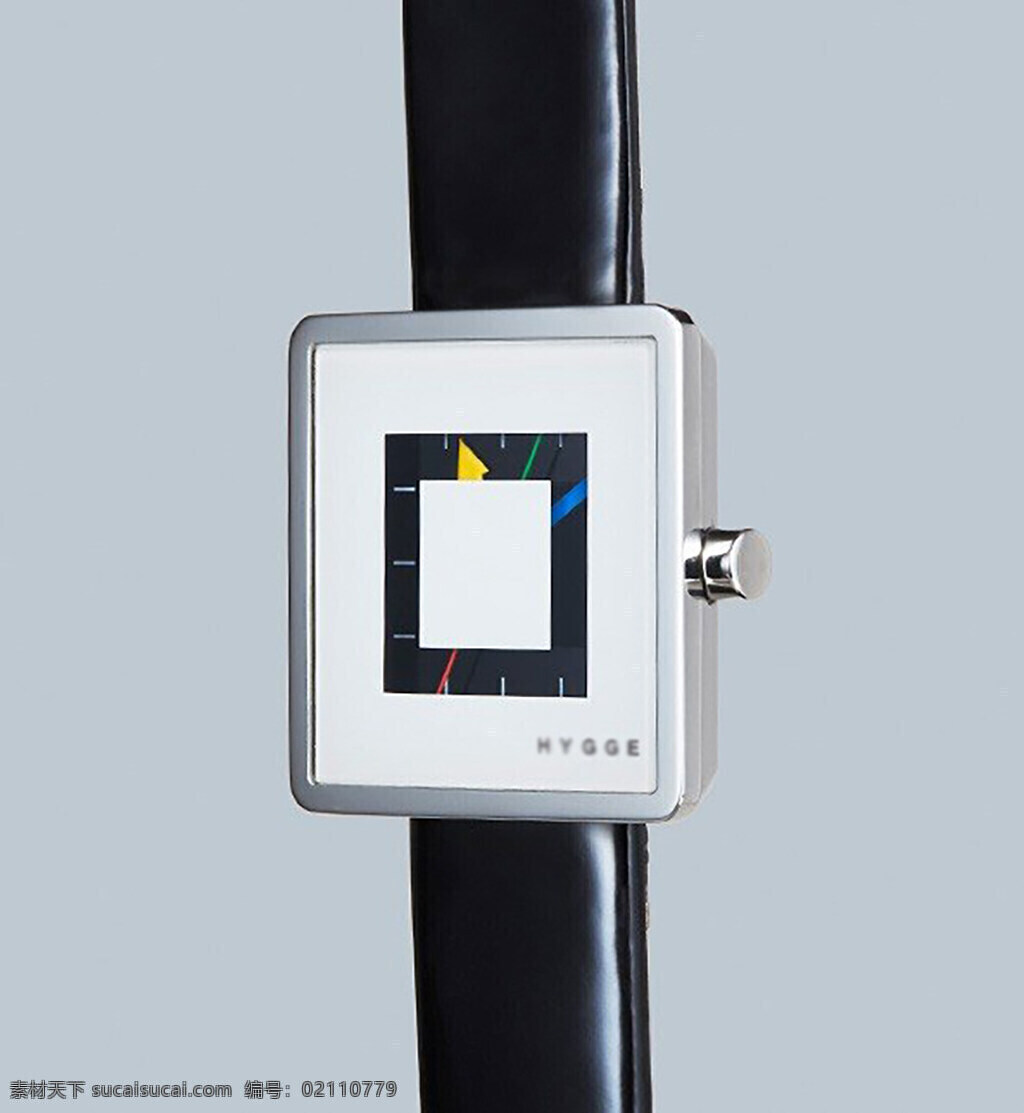 白色 北欧风 极简 几何图形 时钟 简洁 北欧 风 电子手表