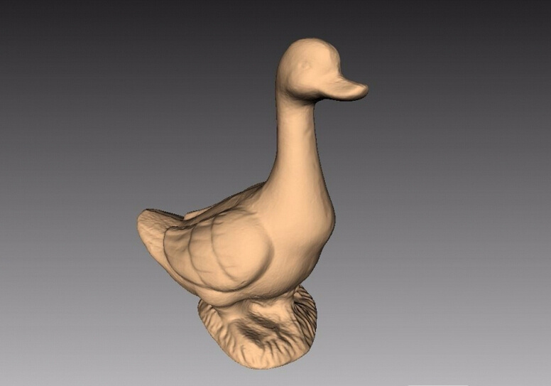 鸭子 3d 打印 模型 动物 动植物 动植物模型 植物 stl 灰色