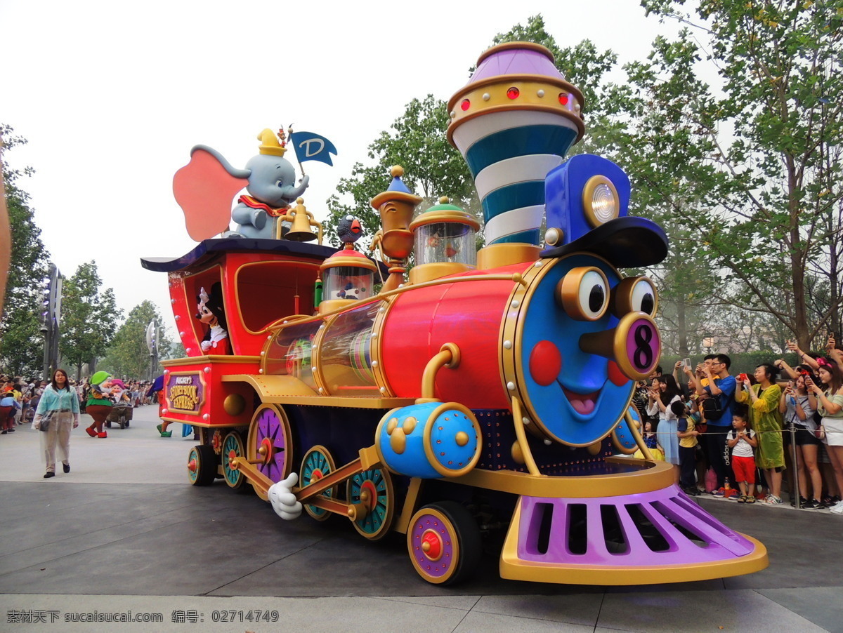 上海迪士尼 迪士尼乐园 世界级乐园 上海 旅游摄影 小飞象 火车 卡通人物 迪士尼人物 巡游 国内旅游 旅游 国外旅游