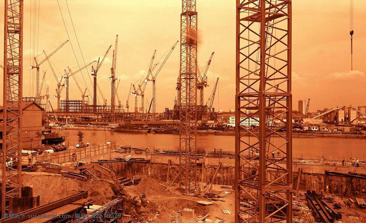 城市建设 城市建筑 大厦 吊车 高楼 工地 工业生产 建设 建筑 建筑工地 施工 脚手架 现代科技 矢量图 建筑家居