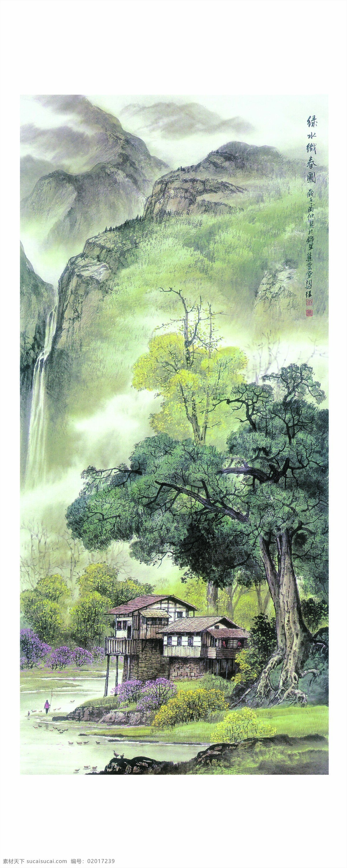 精品国画 春 像素 文化艺术 绘画书法 设计图库