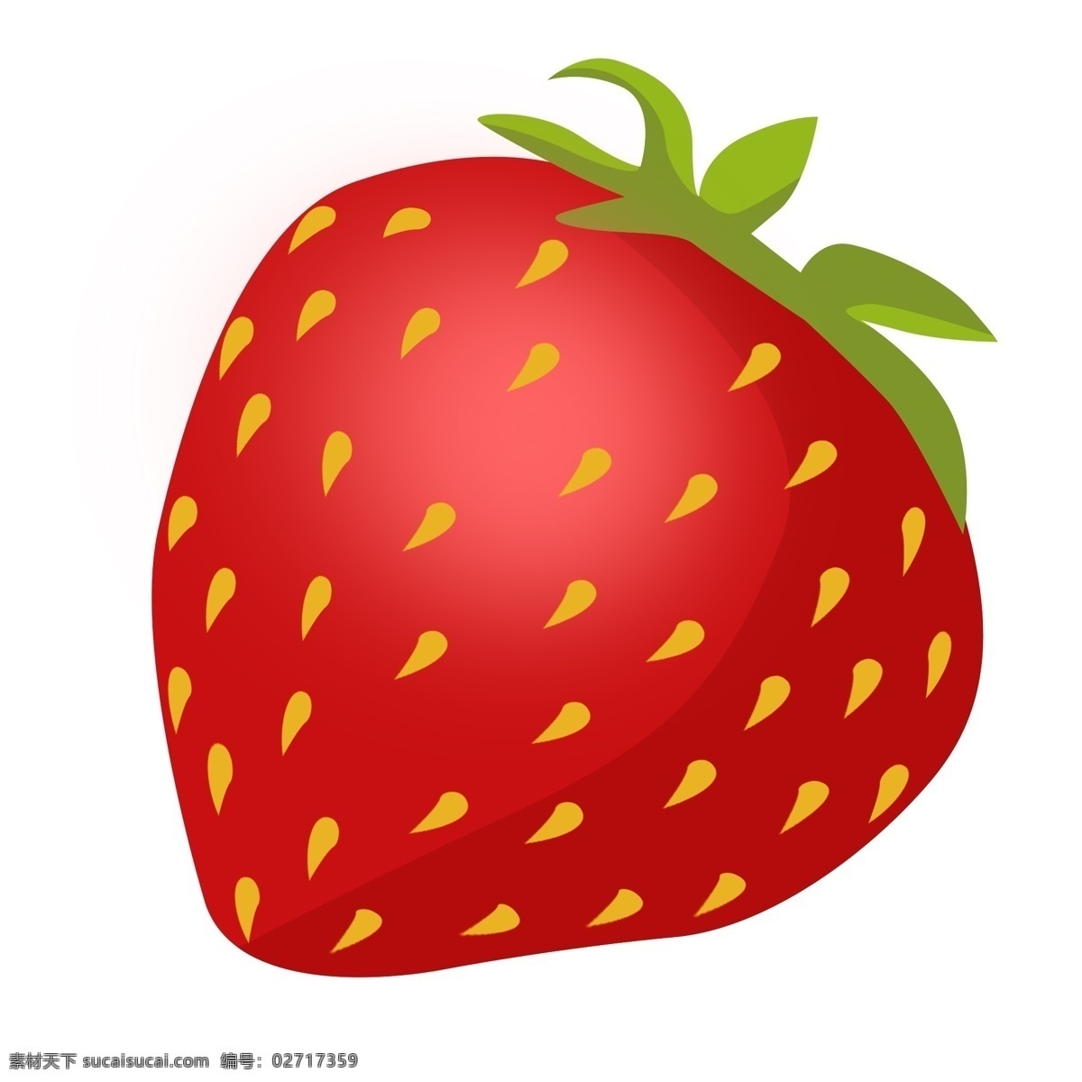 彩色 草莓 食物 元素 美食 水果 吃的 种子 光泽 质感 装饰 叶子 味道 高光 美味 热带水果