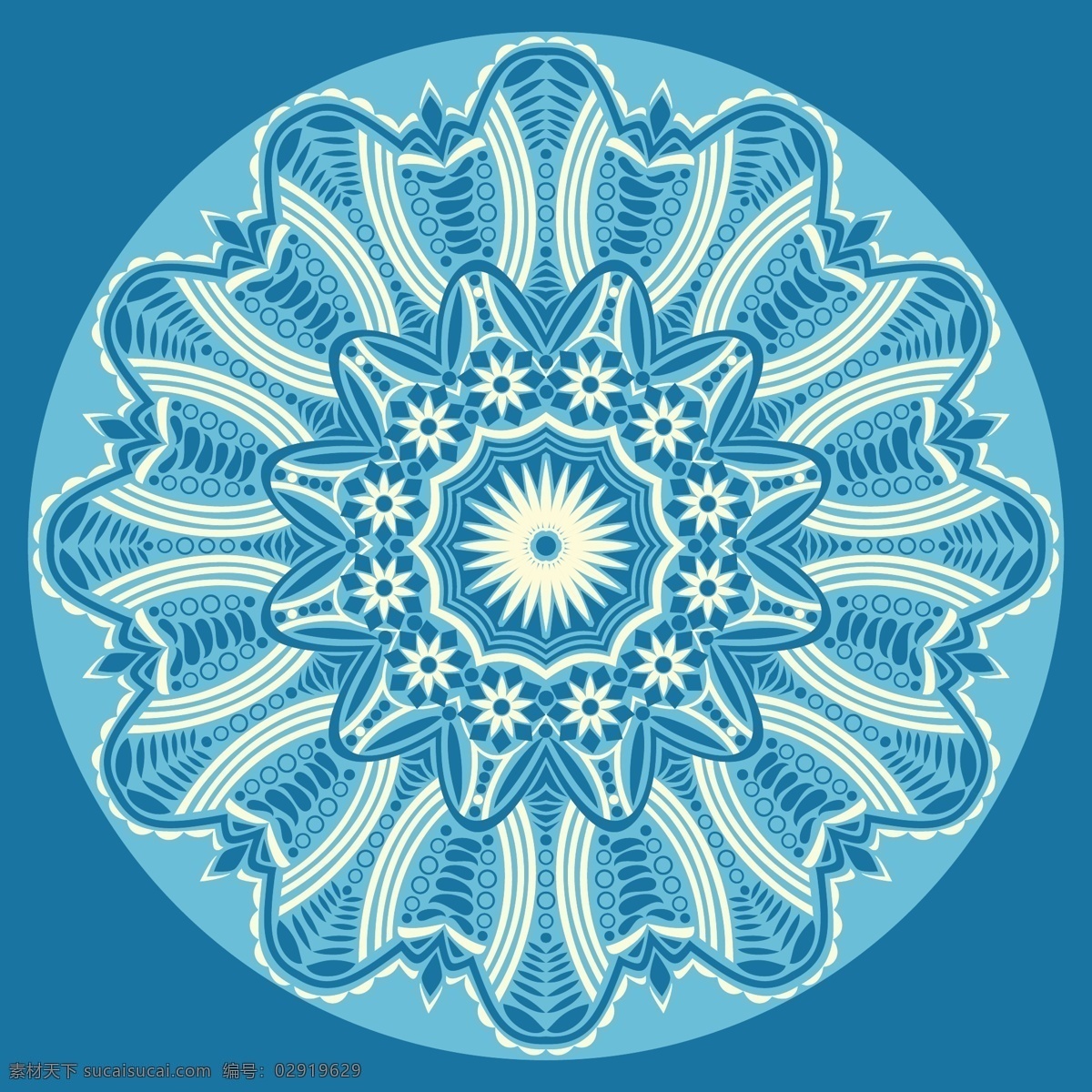 曼荼罗 背景 花 抽象 花卉 装饰 蓝色的背景 蓝色 颜色 曼陀罗 花的背景 墙纸 阿拉伯语 印度 形状 伊斯兰教 色彩 下