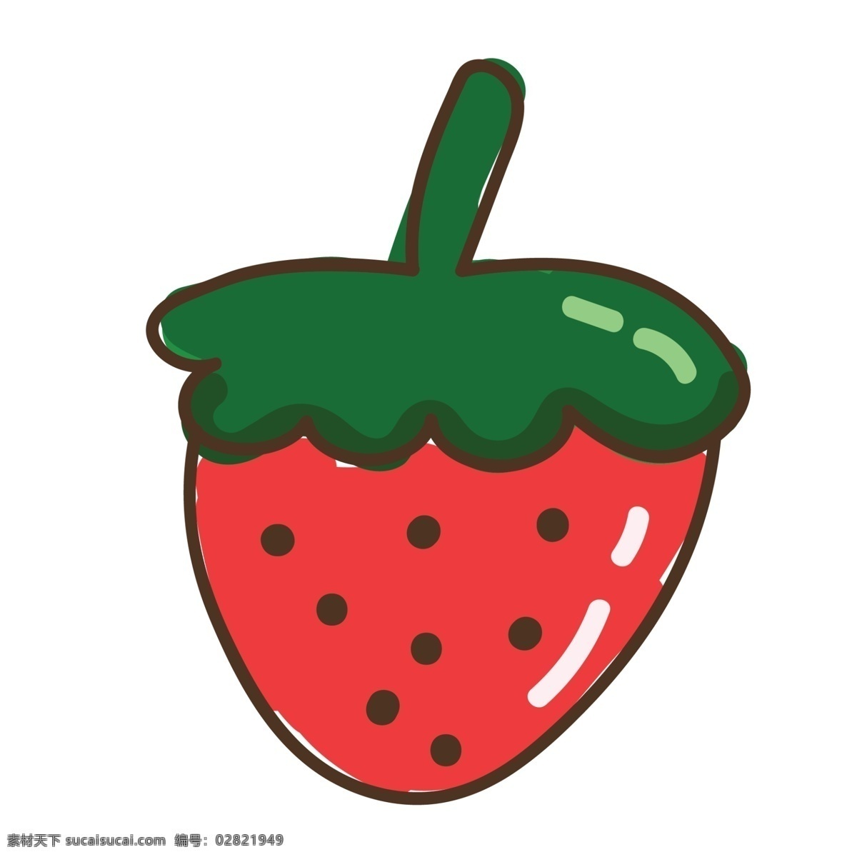 红色 草莓 免 抠 图 甜蜜美味 新鲜美味 红艳艳 新鲜草莓 绿色水果 非常 好吃 水果 免抠图