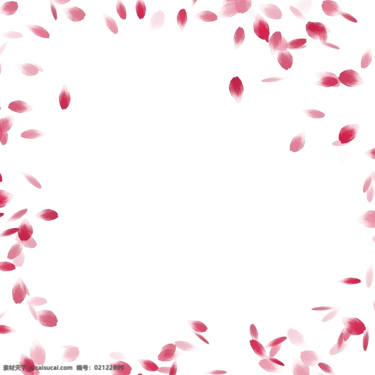 手绘 小 清新 红色 花瓣 边框 红色花瓣 花瓣边框 唯美花瓣 飘落 散落 漂浮 散落花瓣 粉色花瓣 小清新