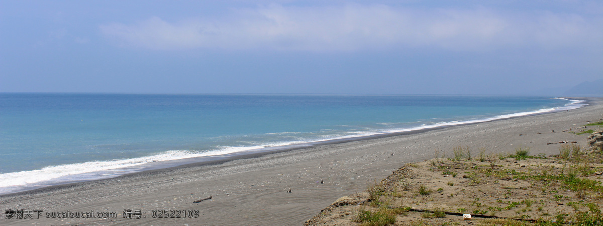 晴天 海面 海滩 旅游摄影 自然风景 晴天海面 台北沙滩 海和天空 对角线构图 psd源文件