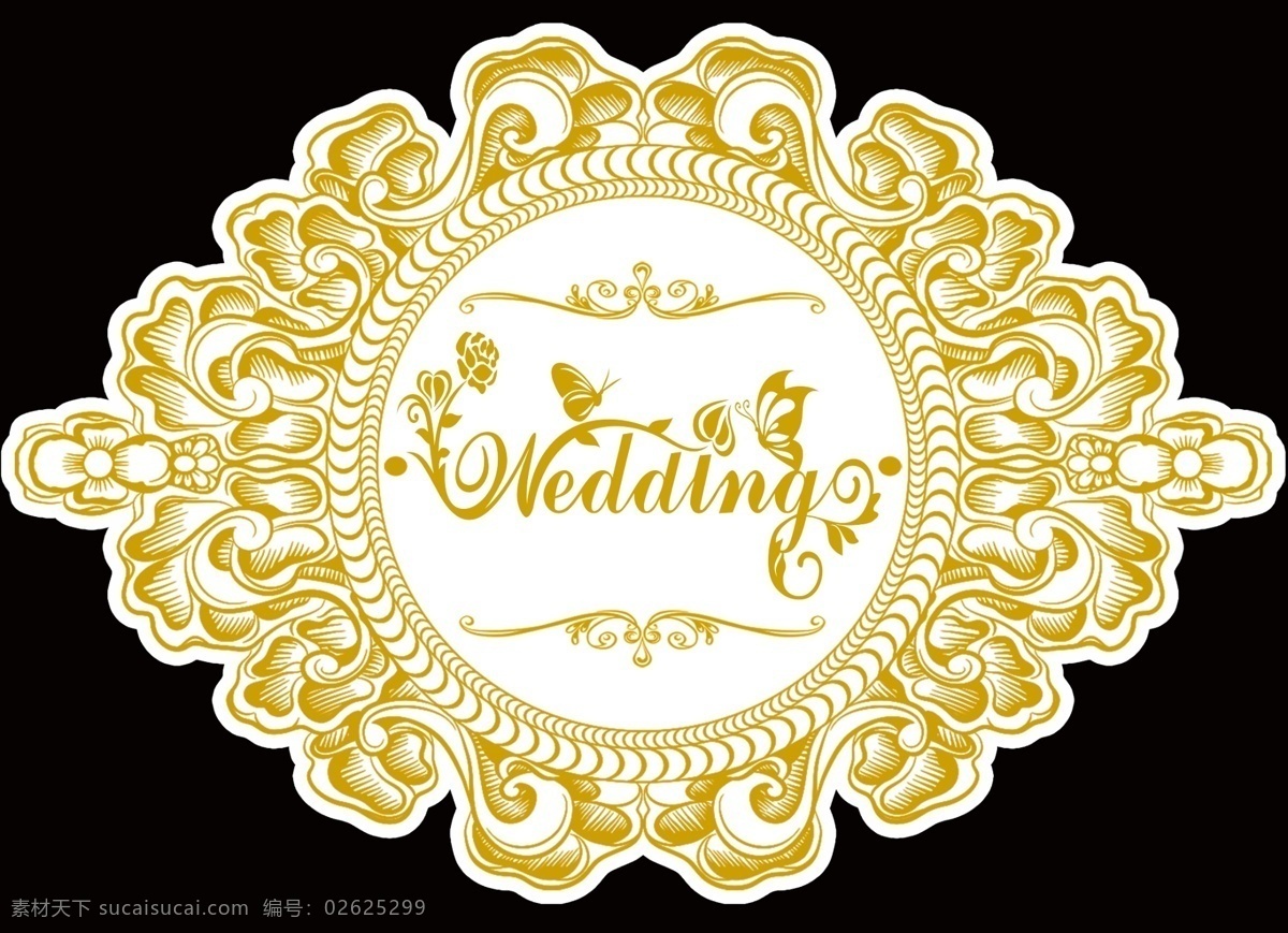 wedding 牌 英文牌 logo 迎宾 主题牌 粉色 花花 绿叶 白色